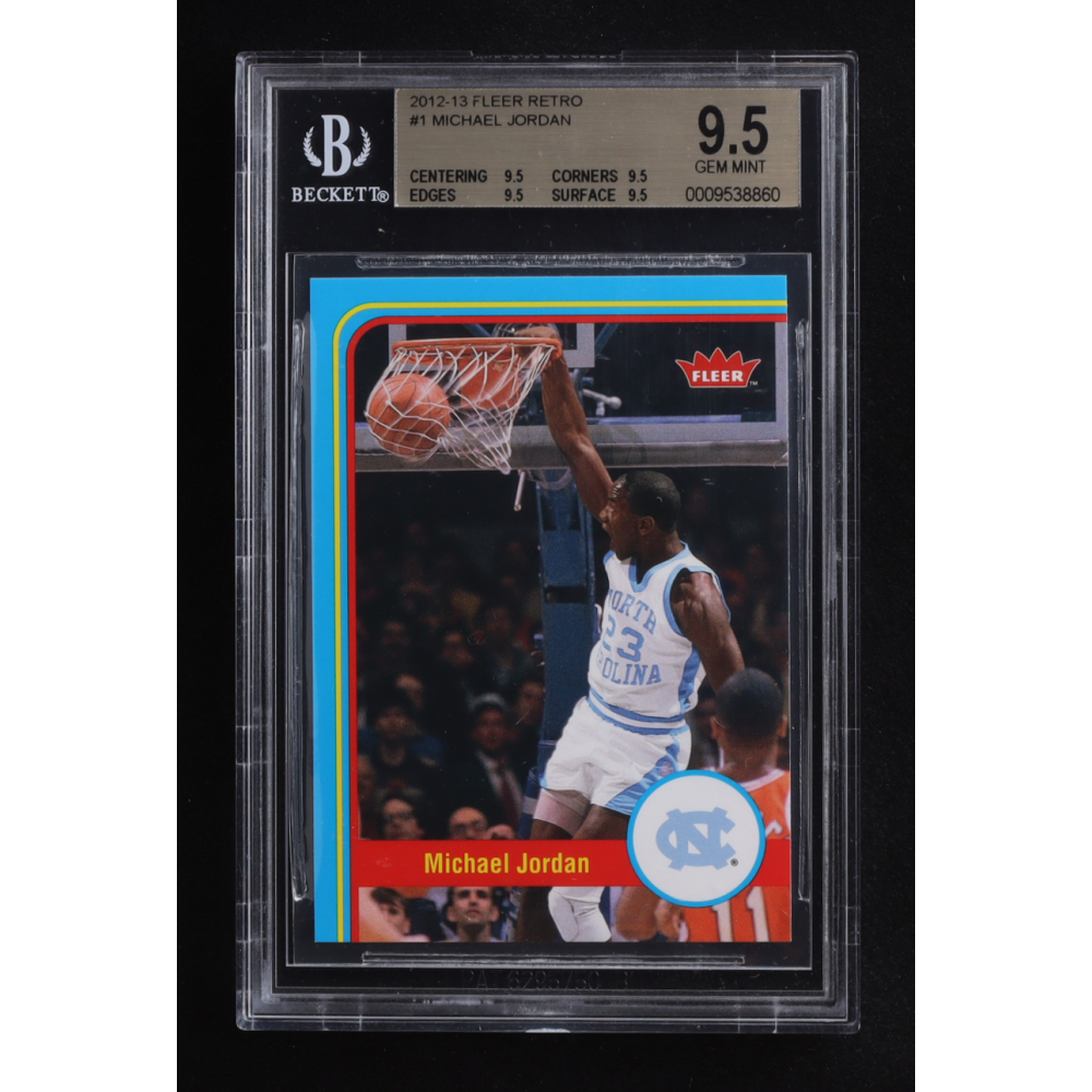 Michael Jordan 2012-13 Fleer Retro #1 (BGS 9.5) at PristineAuction.com