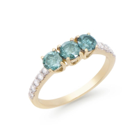 1.21 (CTW) Natural Diamond 14K Yellow Gold Ring, H - I, I1 - I2 | Estimated Value $10,985 (IGI) at PristineAuction.com