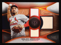 Nolan Arenado 2025 Topps Tribute Triple Relics Orange #TTRNA #3/25 at PristineAuction.com