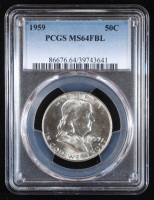1959 Franklin Silver Half Dollar (PCGS MS64 FBL) at PristineAuction.com