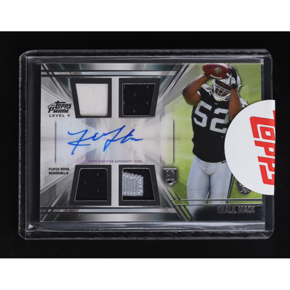 Khalil Mack 2014 Topps Prime Autographed Relics Level 5 #PVKM RC at PristineAuction.com