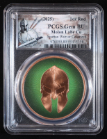 2025 Molon Labe Spartan Warrior - 1 AVDP Ounce .999 Fine Copper Bullion Coin (PCGS GEM BU) at PristineAuction.com