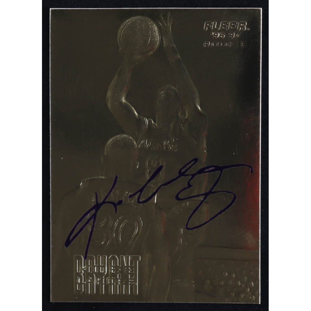 Kobe Bryant 1996-97 Fleer Purple Signature 23Kt Gold Card RC at PristineAuction.com