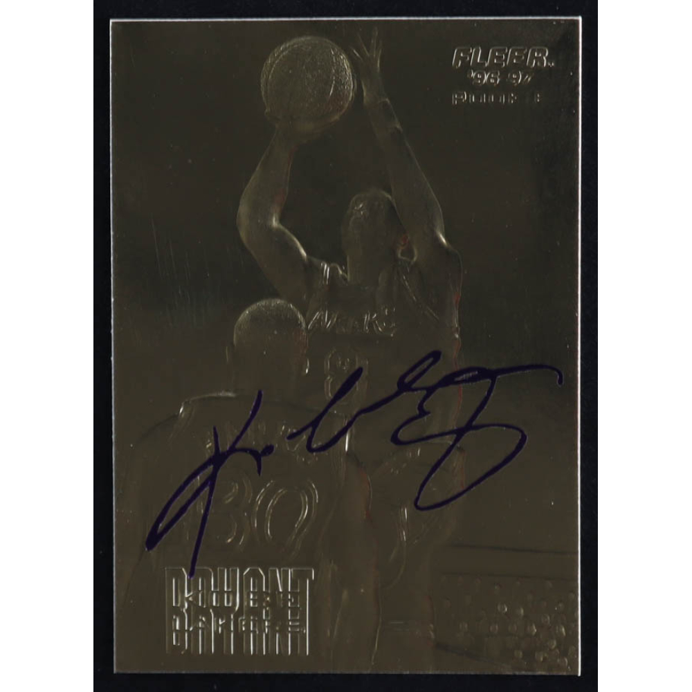 Kobe Bryant 1996-97 Fleer Purple Signature 23Kt Gold Card RC at PristineAuction.com