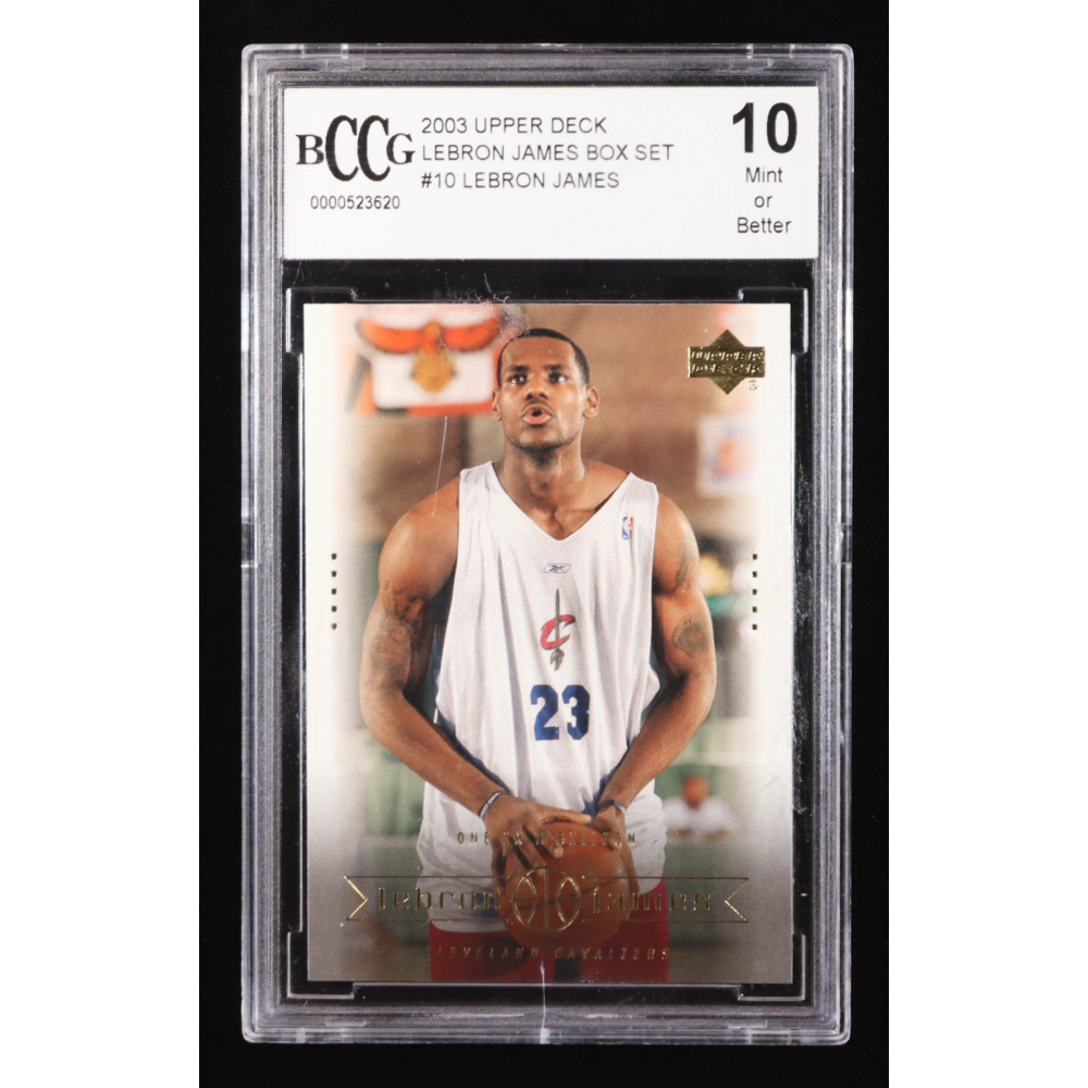 LeBron James 2003 Upper Deck LeBron James Box Set One in a Billion #10 RC (BCCG 10) at PristineAuction.com