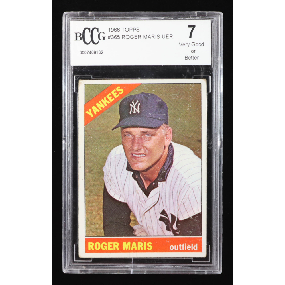 Roger Maris 1966 Topps #365 (BCCG 7) at PristineAuction.com