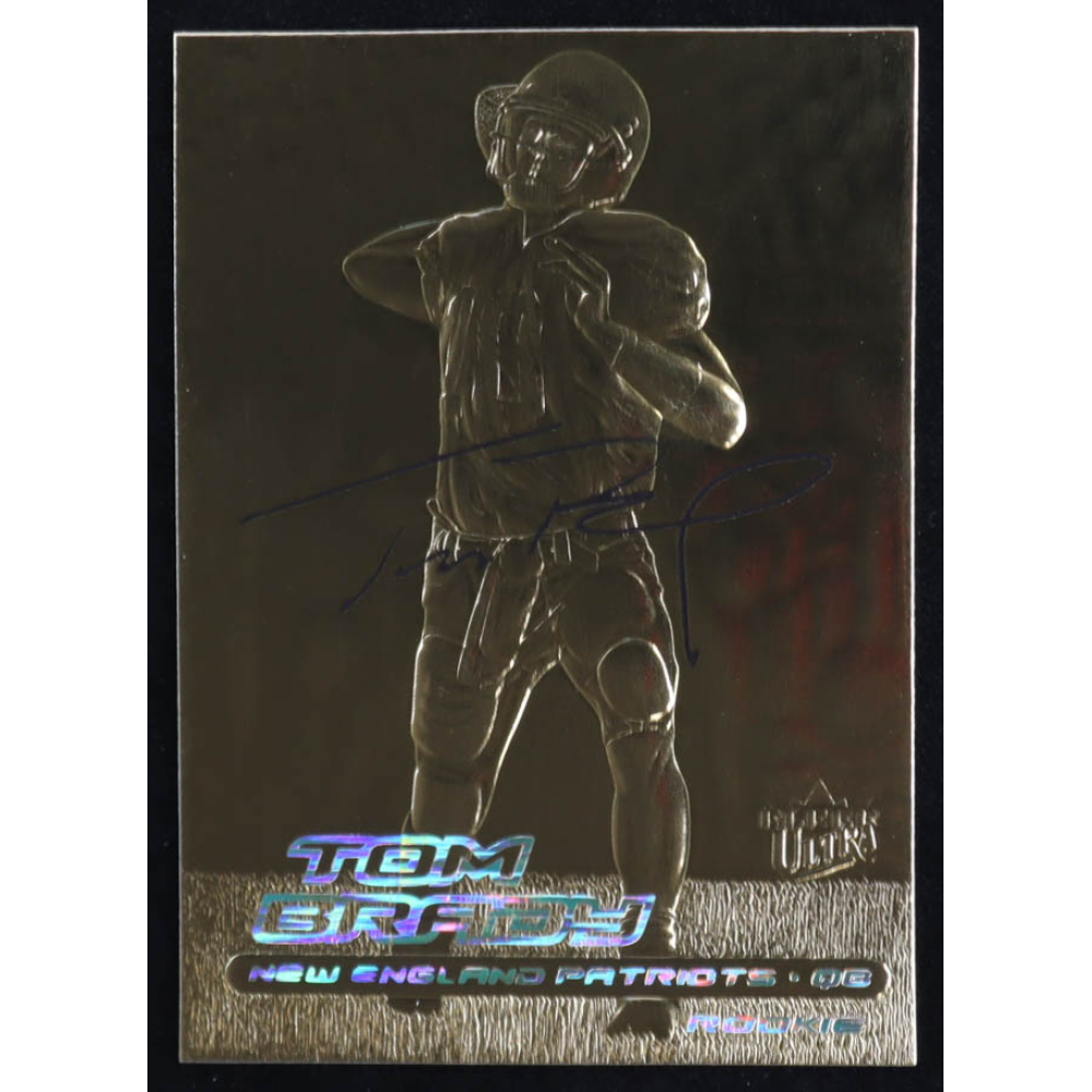 Tom Brady 2000 Fleer Ultra 23KT Gold Black Metallic Signature Series #NNO RC at PristineAuction.com