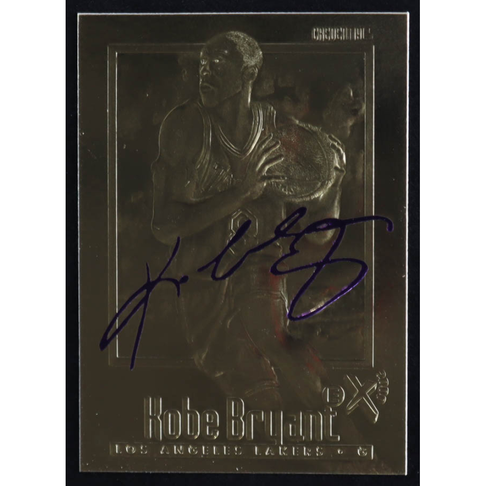 Kobe Bryant 1996-97 Skybox EX-2000 Purple Signature 23Kt Gold RC at PristineAuction.com