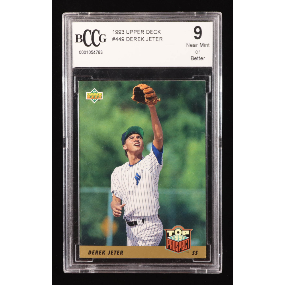 Derek Jeter 1993 Upper Deck #449 RC (BCCG 9) at PristineAuction.com