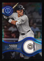 Aaron Judge 2025 Topps Tribute Stamp of Approval Relics Blue #SOAAJ #98/150 at PristineAuction.com