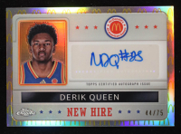 Derik Queen 2024 Topps Chrome McDonald's All American New Hire Badge Autographs Logo Refractors #NHBDER RC #44/75 at PristineAuction.com