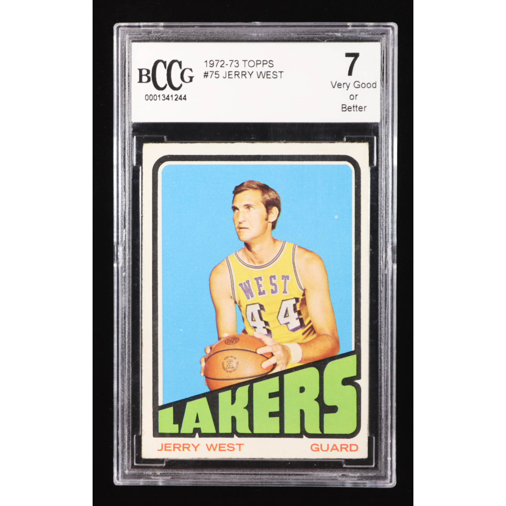 Jerry West 1972-73 Topps #75 (BCCG 7) at PristineAuction.com