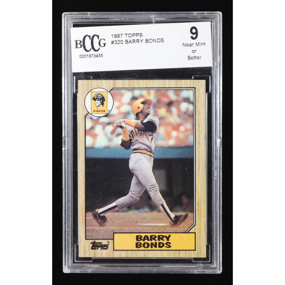 Barry Bonds 1987 Topps #320 RC (BCCG 9) at PristineAuction.com