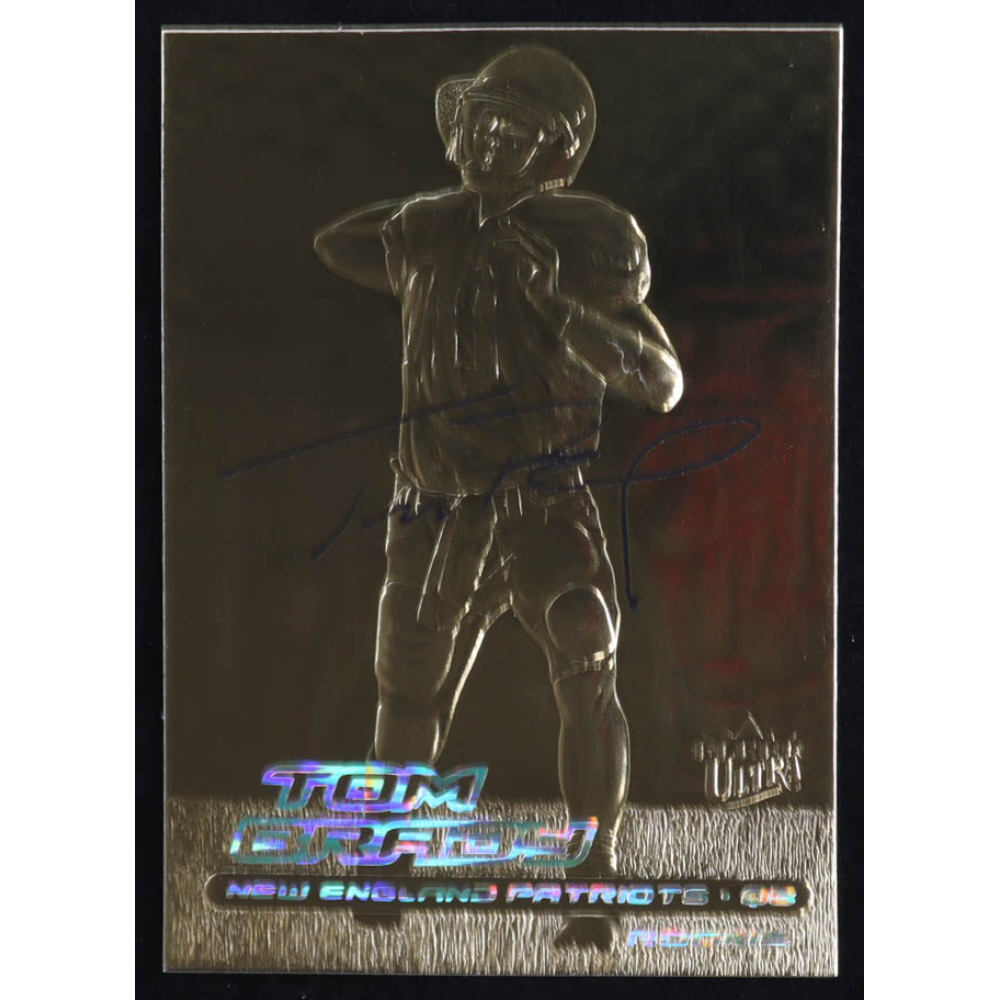 Tom Brady 2000 Fleer Ultra 23KT Gold Black Metallic Signature Series #NNO RC at PristineAuction.com