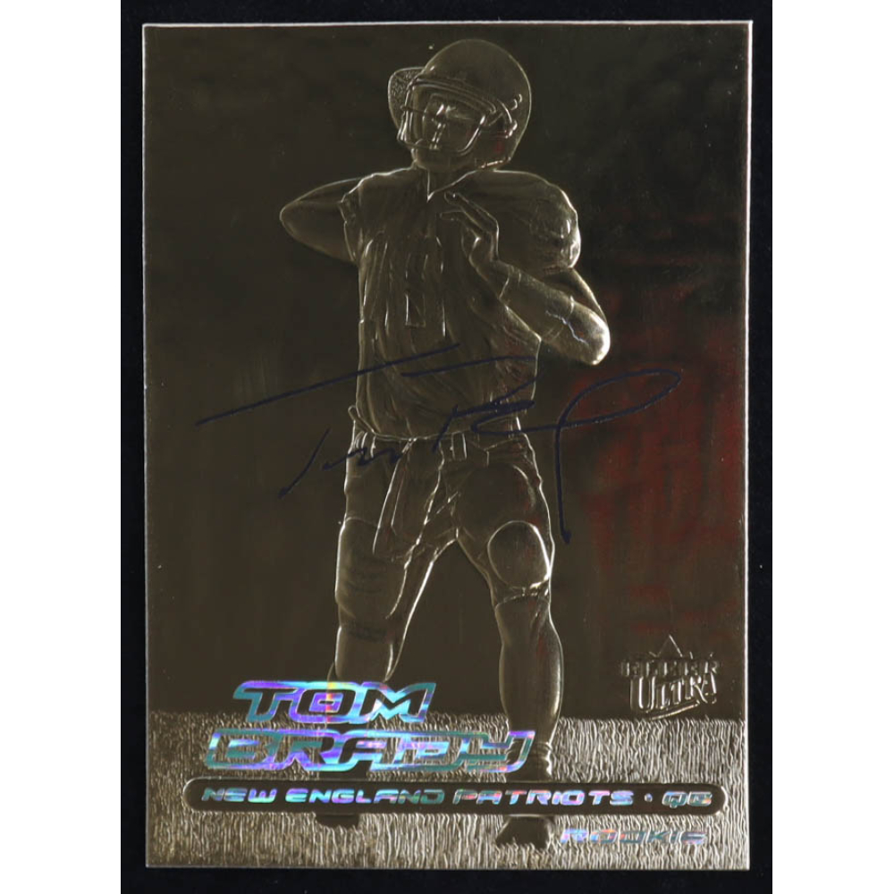 Tom Brady 2000 Fleer Ultra 23KT Gold Black Metallic Signature Series #NNO RC at PristineAuction.com