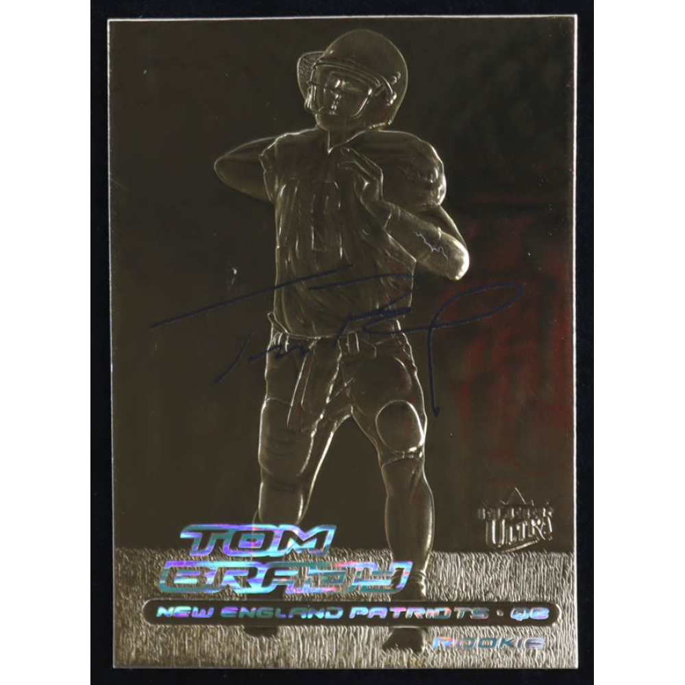 Tom Brady 2000 Fleer Ultra 23KT Gold Black Metallic Signature Series #NNO RC at PristineAuction.com