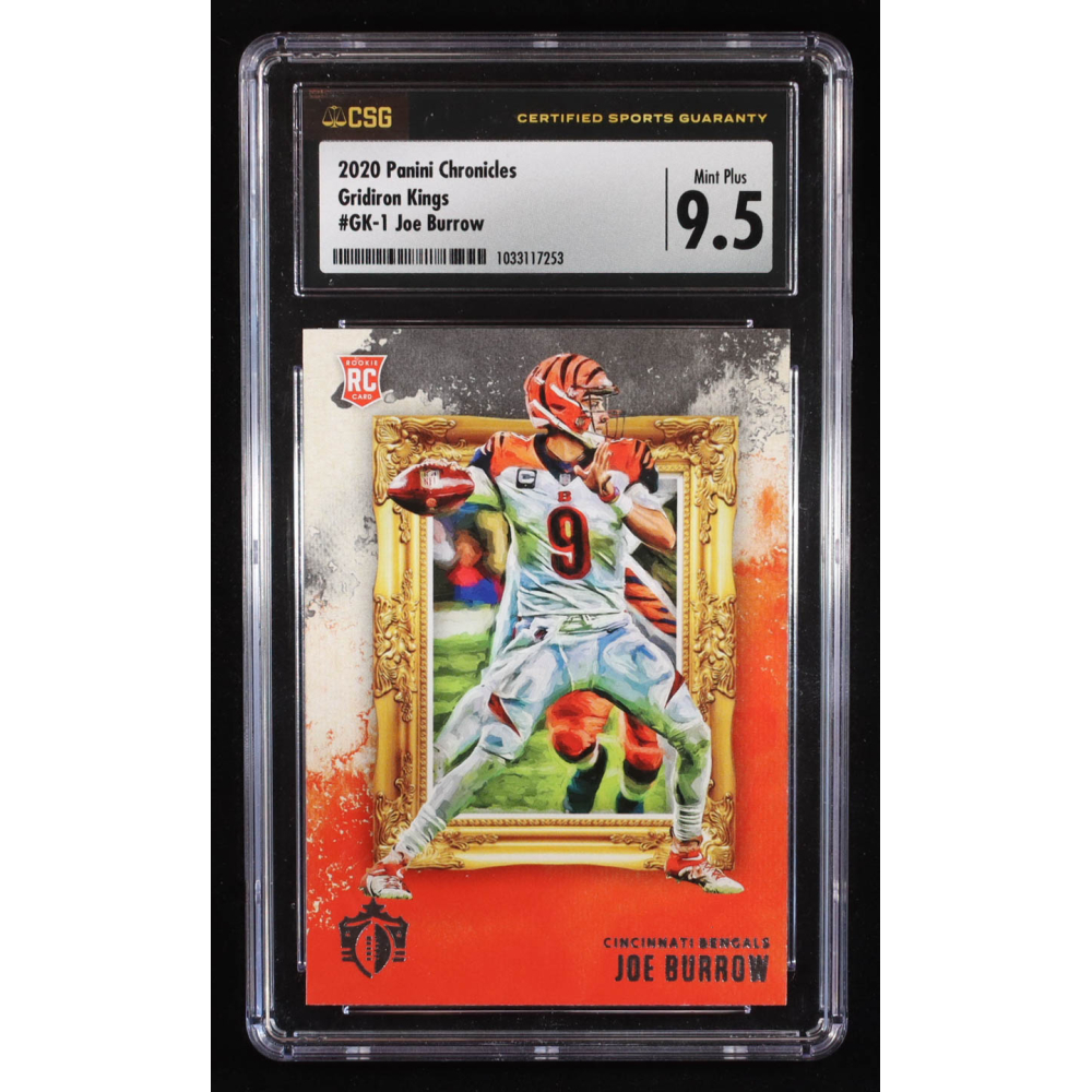 Joe Burrow 2020 Panini Chronicles Gridiron Kings #GK1 RC (CSG 9.5) at PristineAuction.com
