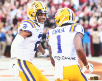 Ja'Marr Chase Signed LSU Tigers 11x14 Photo (PIA) at PristineAuction.com