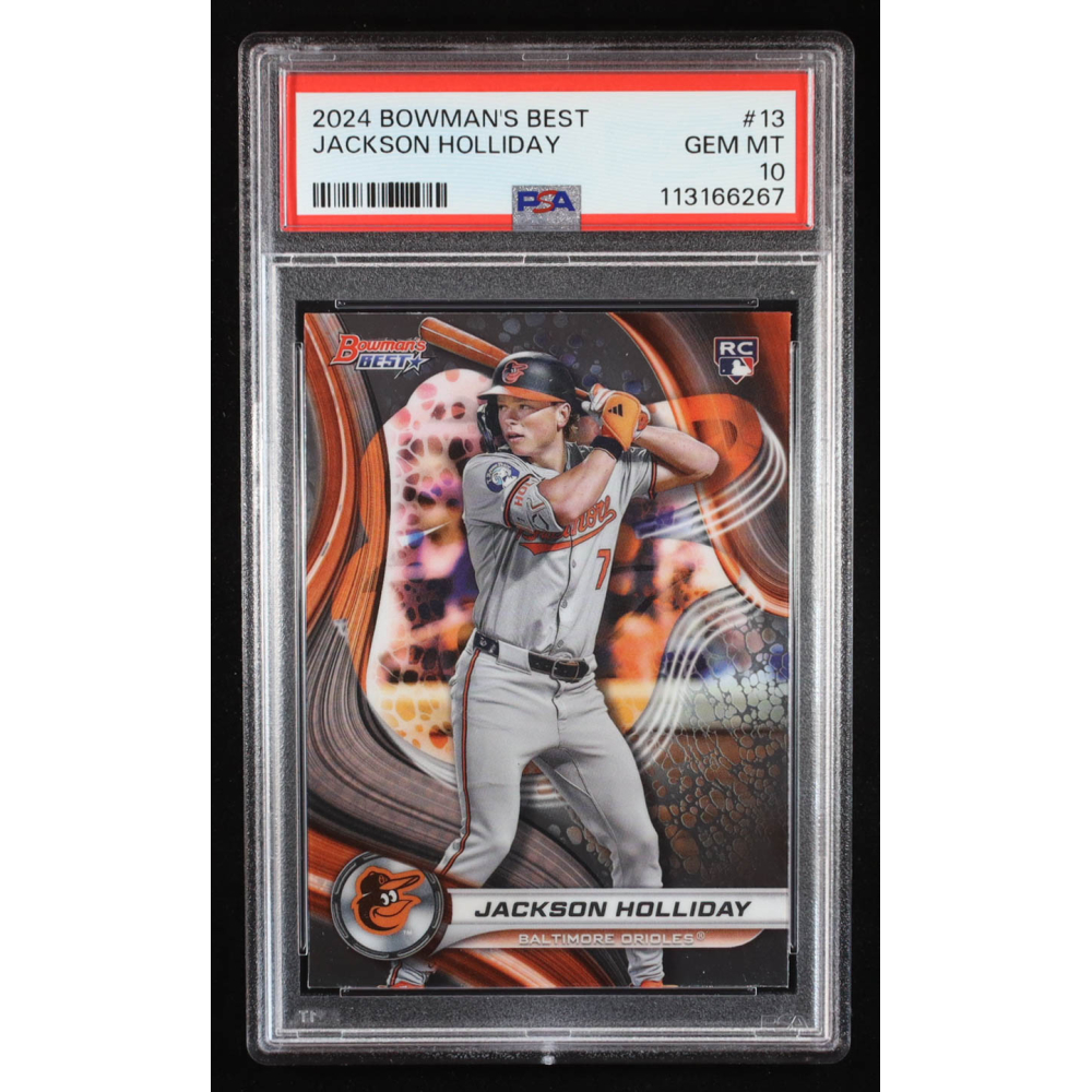 Jackson Holliday 2024 Bowman's Best #13 RC (PSA 10) at PristineAuction.com