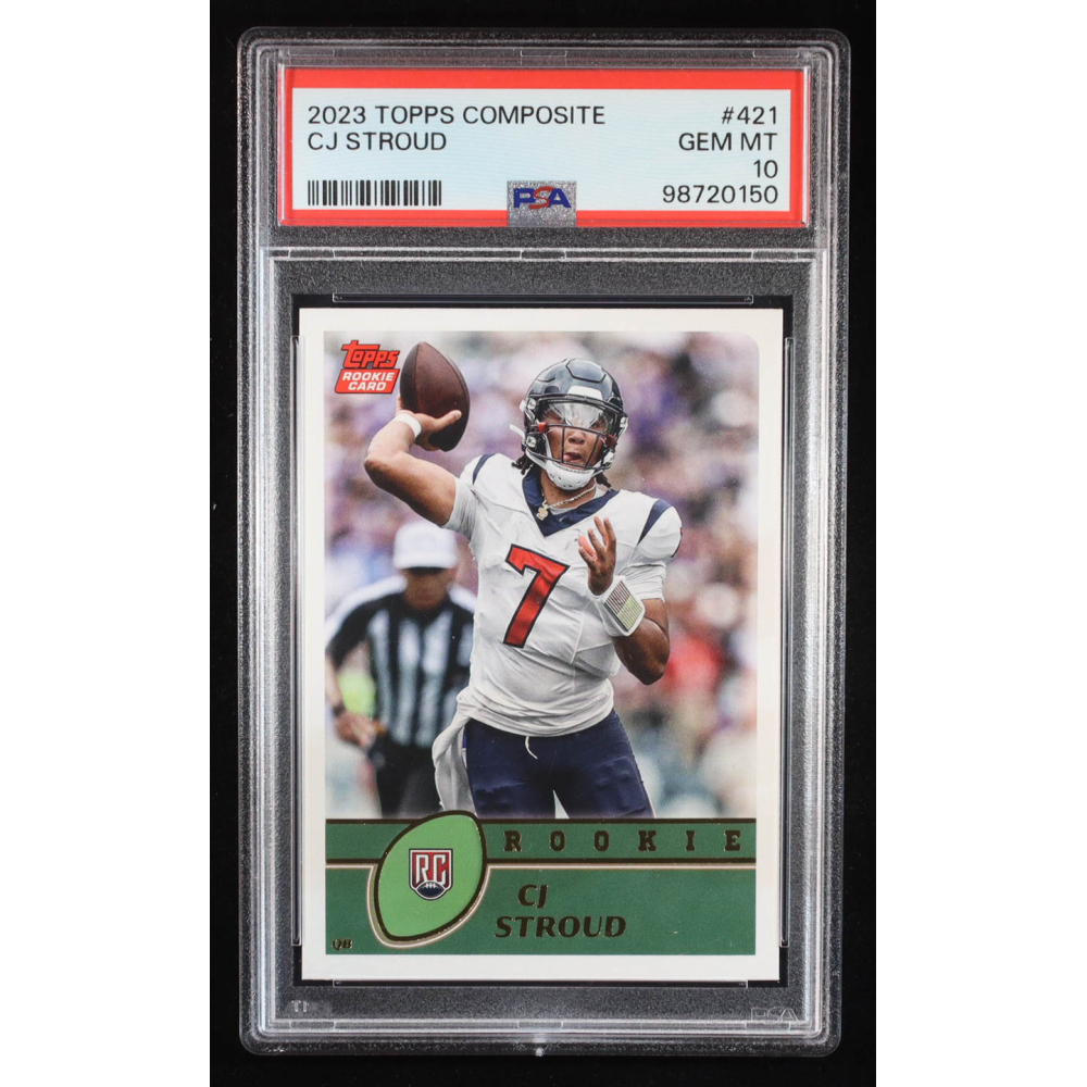 CJ Stroud 2023 Topps Composite #421 RC (PSA 10) at PristineAuction.com