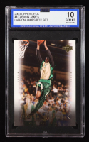 LeBron James 2003 Upper Deck LeBron James Box Set Center of Attention #4 (ISA 10) at PristineAuction.com