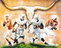 Vince Young, Ricky Williams & Earl Campbell Signed Texas Longhorns 16x20 Photo (JSA) at PristineAuction.com