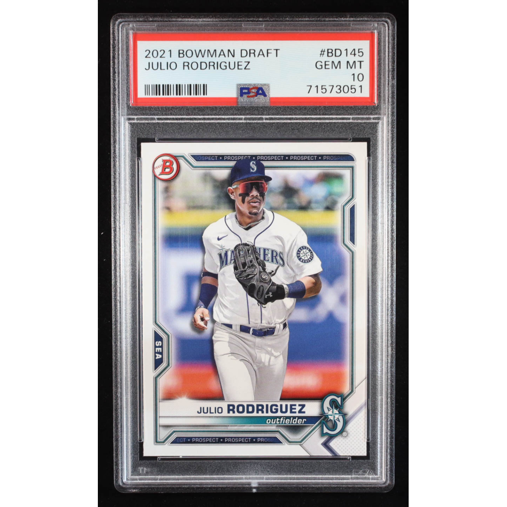 Julio Rodriguez 2021 Bowman Draft #BD145 RC (PSA 10) at PristineAuction.com