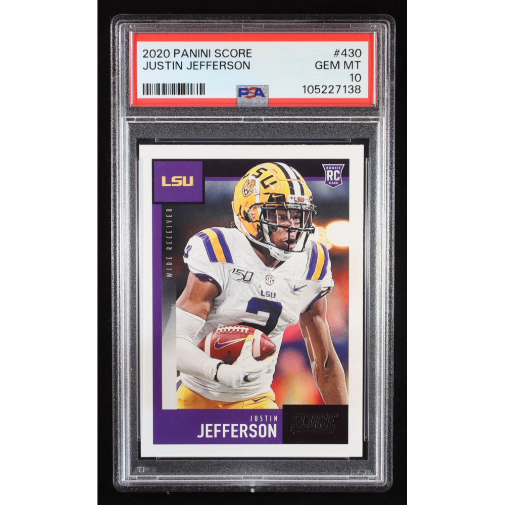 Justin Jefferson 2020 Score #430 RC (PSA 10) at PristineAuction.com