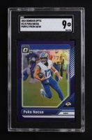 Puka Nacua 2024 Donruss Optic Purple #115 (SGC 9) at PristineAuction.com