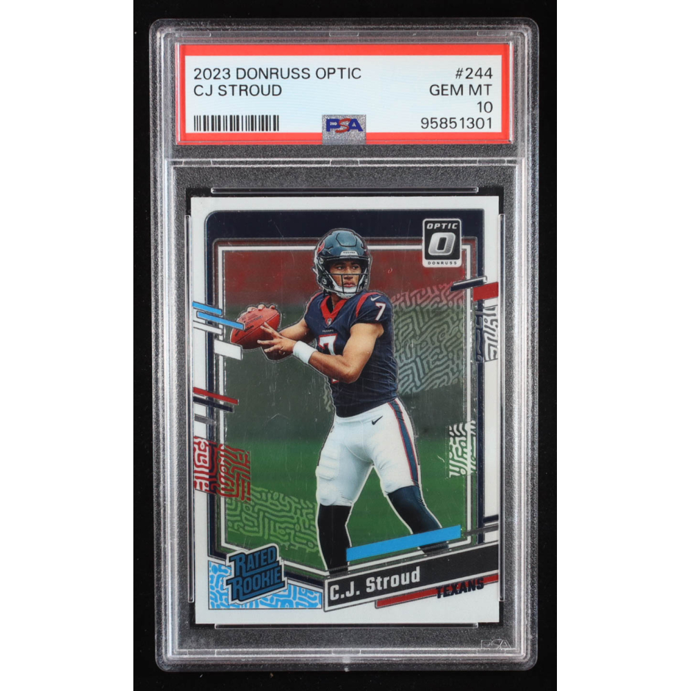 CJ Stroud 2023 Donruss Optic #244 RR RC (PSA 10) at PristineAuction.com