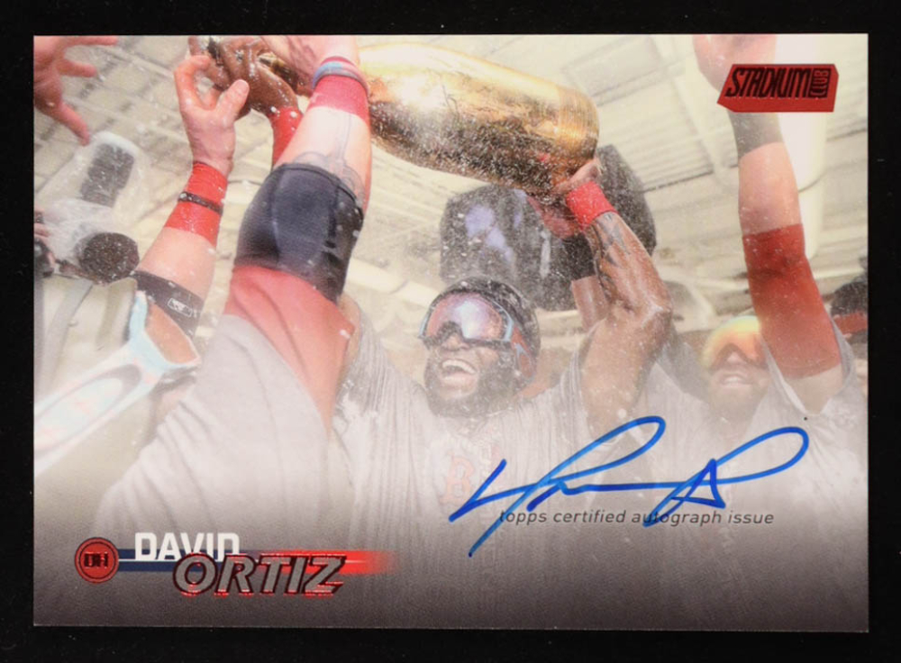 David Ortiz 2023 Stadium Club Autographs Red Foil #SCBADO #16/50