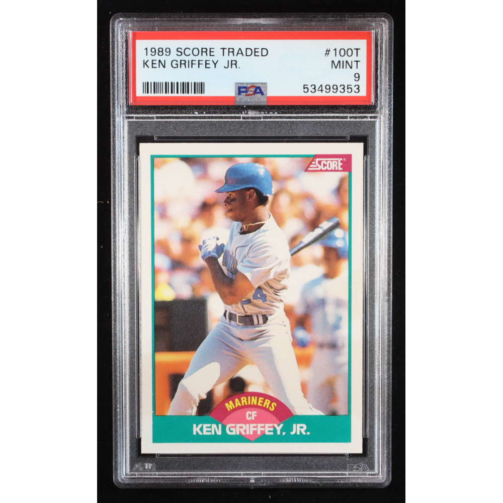 Ken Griffey Jr. 1989 Score Rookie/Traded #100T RC (PSA 9) at PristineAuction.com