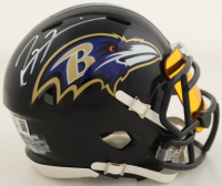 Ray Lewis Signed Ravens Speed Mini Helmet With Visor (Beckett) at PristineAuction.com