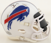 James Cook Signed Bills Speed Mini Helmet With Visor (JSA) at PristineAuction.com