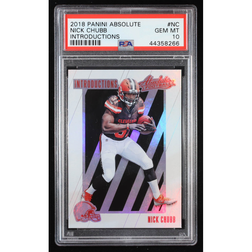Nick Chubb 2018 Absolute Introductions #NC RC (PSA 10) at PristineAuction.com