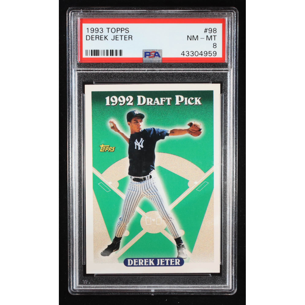 Derek Jeter 1993 Topps Draft Pick #98 RC (PSA 8) at PristineAuction.com
