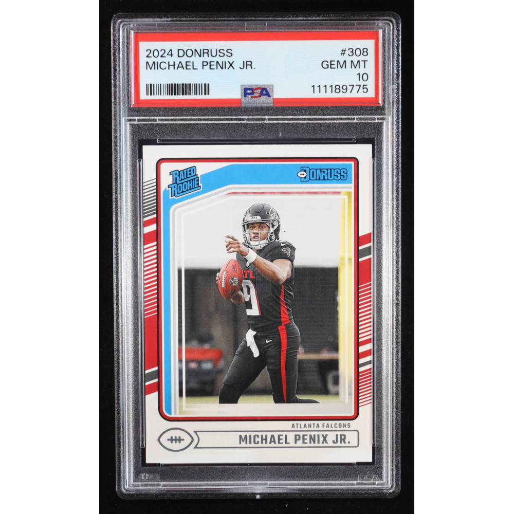 Michael Penix Jr. 2024 Donruss #308 RR RC (PSA 10) at PristineAuction.com