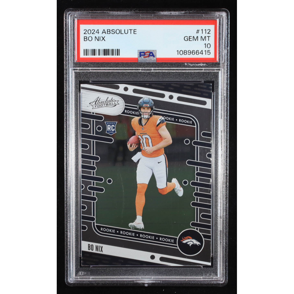 Bo Nix 2024 Absolute #112 RC (PSA 10) at PristineAuction.com