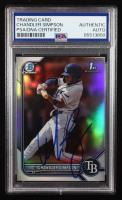 Chandler Simpson Signed 2022 Bowman Chrome Draft Refractor #BDC26 RC (PSA Authentic) at PristineAuction.com