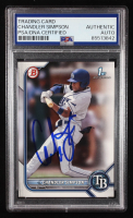 Chandler Simpson Signed 2022 Bowman Draft #BD26 RC (PSA Authentic) at PristineAuction.com