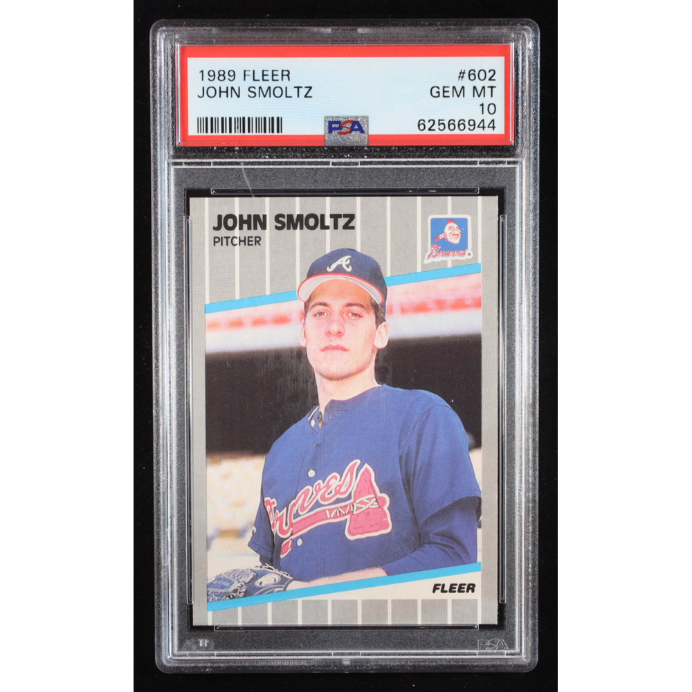 John Smoltz 1989 Fleer #602 RC (PSA 10) at PristineAuction.com