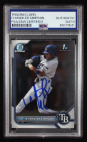 Chandler Simpson Signed 2022 Bowman Chrome Draft #BDC26 RC (PSA Authentic) at PristineAuction.com