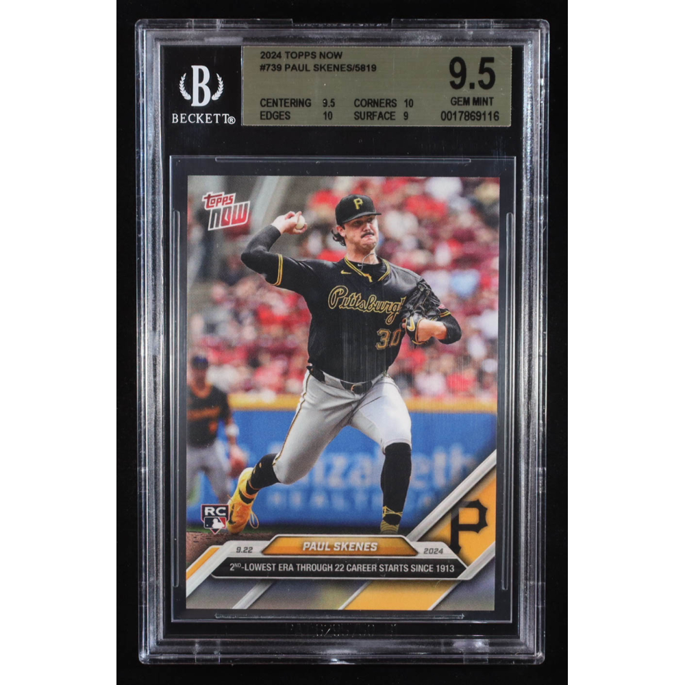 Paul Skenes 2024 Topps Now #739 RC (BGS 9.5) at PristineAuction.com