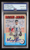 Alejandro Kirk Signed 2024 Topps Heritage #186 (PSA | Auto 10) at PristineAuction.com