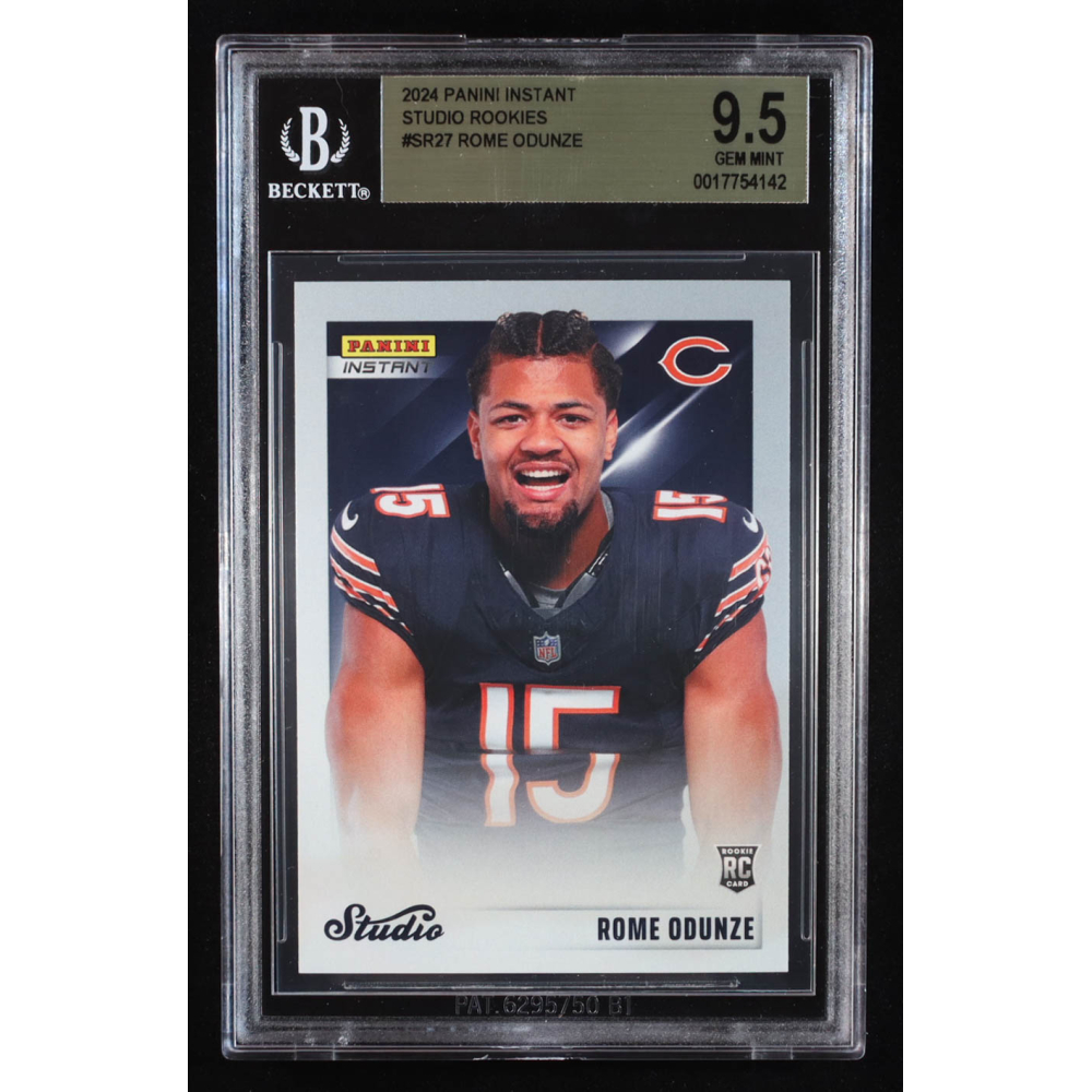 Rome Odunze 2024 Panini Instant Studio Rookies #SR27 RC (BGS 9.5) at PristineAuction.com