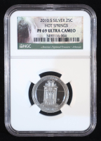 2010-S U.S. National Parks Quarter Series, Hot Springs - 90% Silver Deep Cameo Proof (NGC PR69 Ultra Cameo) at PristineAuction.com