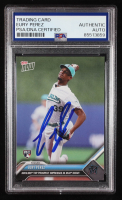 Eury Perez Signed 2023 Topps Now #274 RC (PSA Authentic) at PristineAuction.com