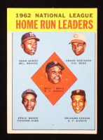 Willie Mays / Hank Aaron / Frank Robinson / Orlando Cepeda / Ernie Banks 1963 Topps #3 NL Home Run Leaders at PristineAuction.com
