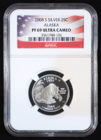 2008 U.S. State Quarter Series - Alaska - 90% Silver Proof (NGC PF69 Ultra Cameo) at PristineAuction.com
