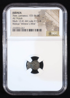 Biblical "Widow's Mite" Judaea 103-76 BC Alex Jannaeus AE Prutah (NGC Ancients) at PristineAuction.com